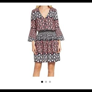 NWOT Eliza J  Floral Bell Sleeved Dress